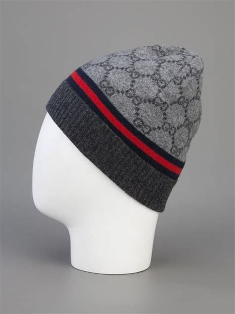 gucci grey beanie|gucci beanie hat sale.